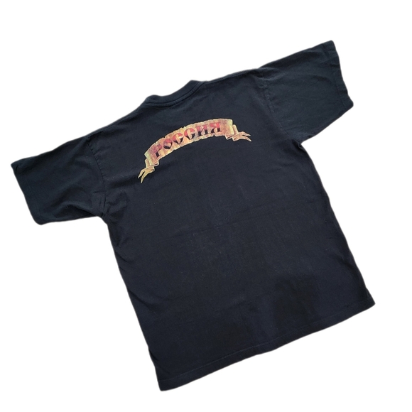 VINTAGE Pogghr Motorcycle Tshirt, Black/Yellow Mens XL(listing as) - Picture 2 of 5